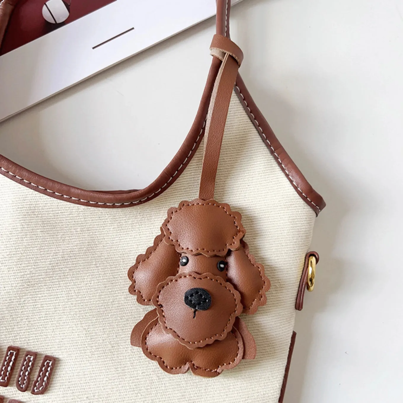Poodle Handcrafted Bag Charm