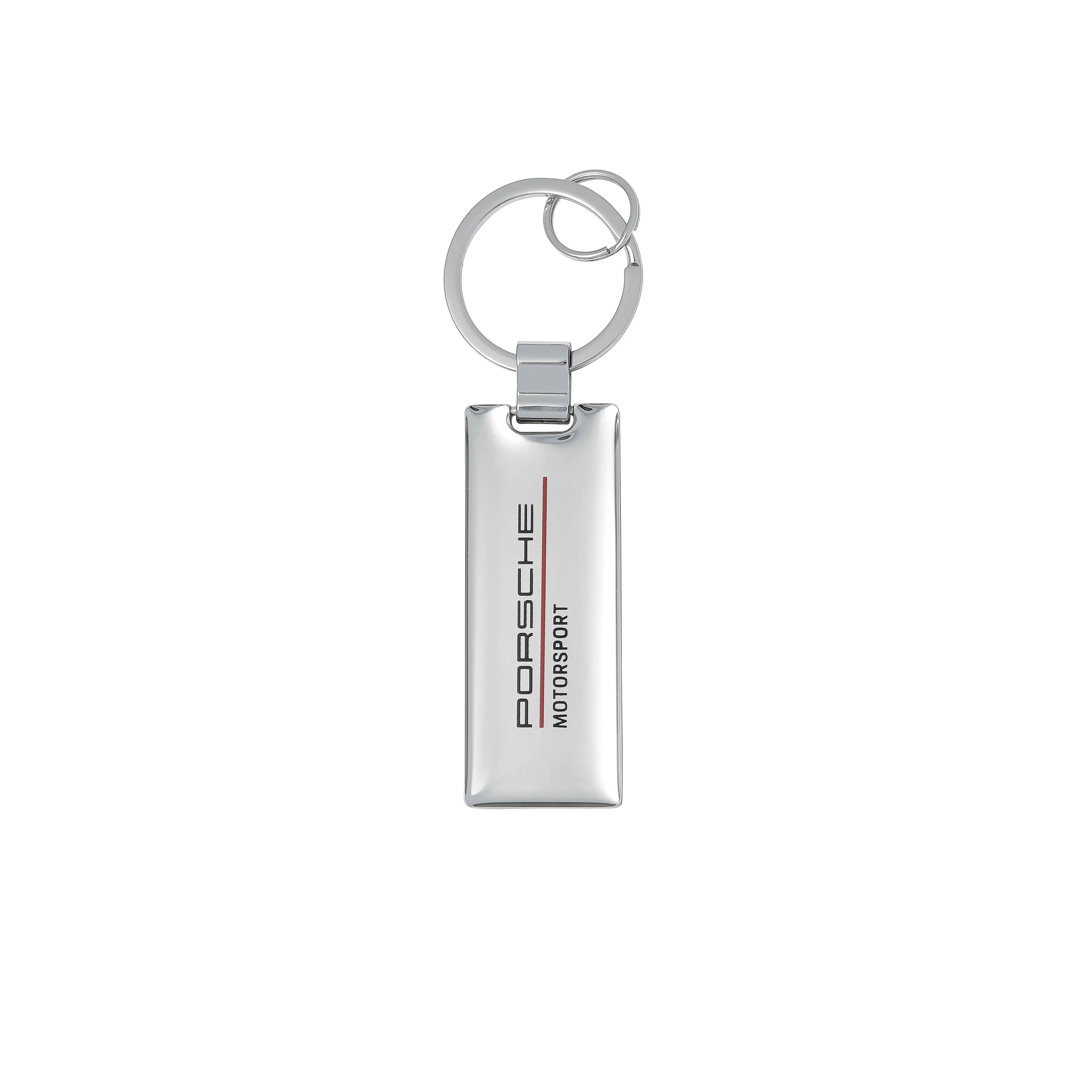 Porsche Motorsport Official Team Merchandise Metal Logo Keyring  in Gift Box- Silver