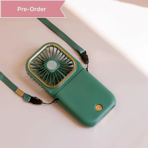 Portable Neck Fan   Power Bank   Phone Stand - Multi-functional 3 in 1! by Multitasky