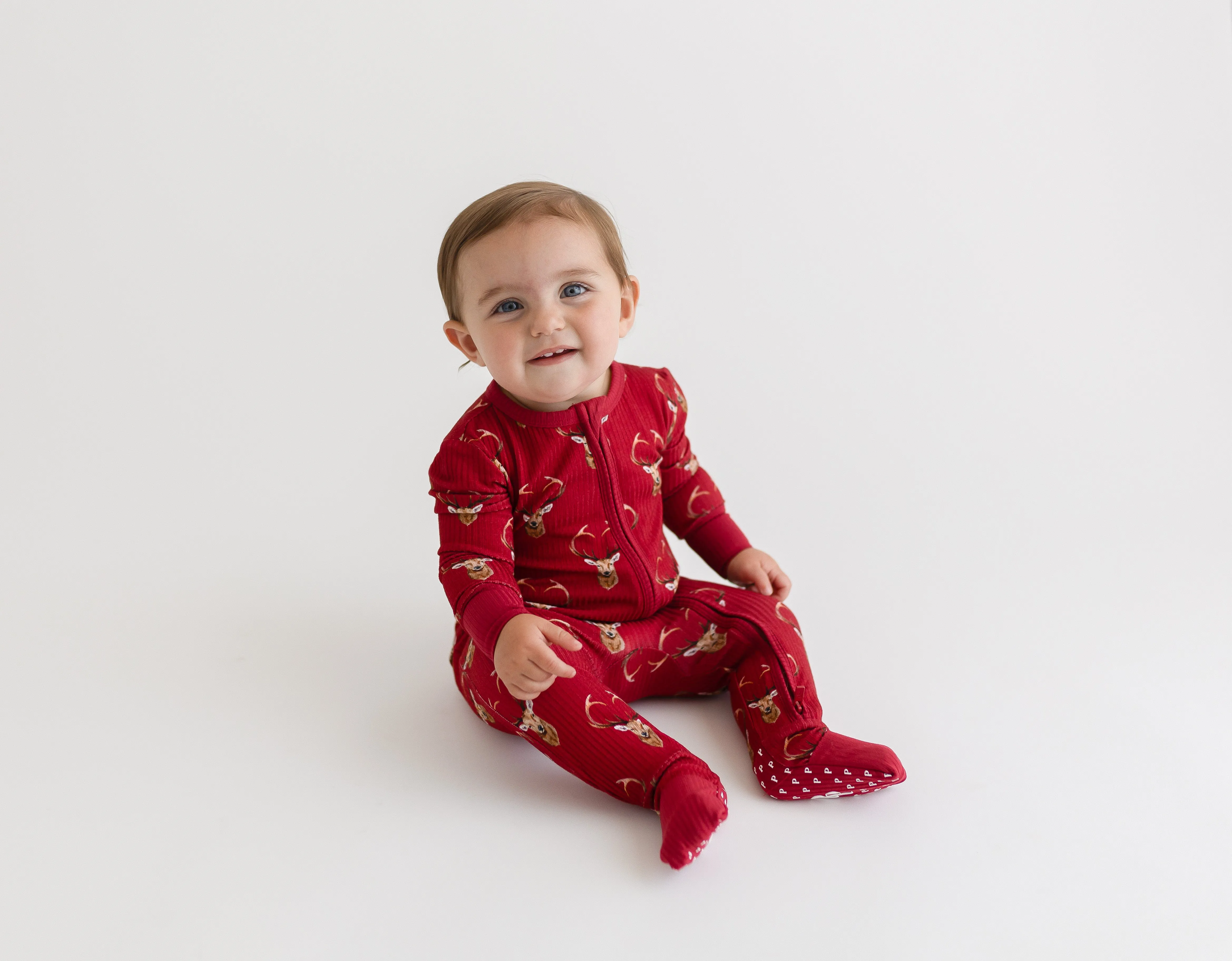 Posh Peanut Convertible Baby Romper Zippered One Piece in Dash