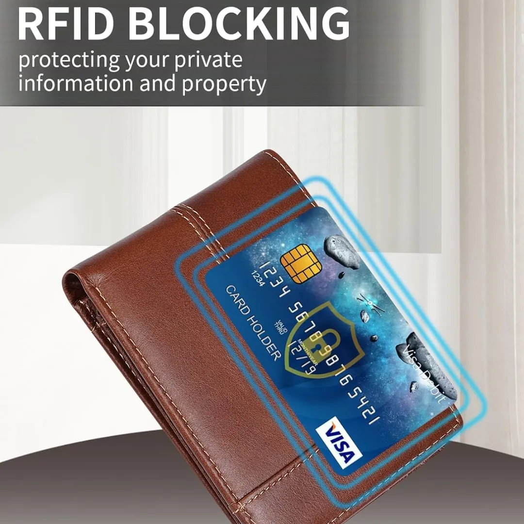 Premium RFID-blockierende Leder-Bifold-Geldbörse für Herren - SlimArmor