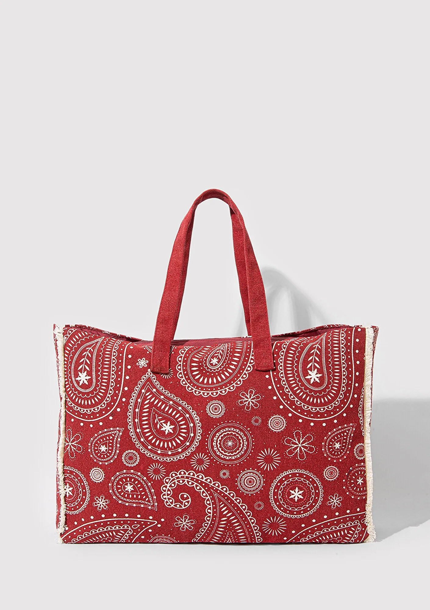 Printed Red Shoulder Bag