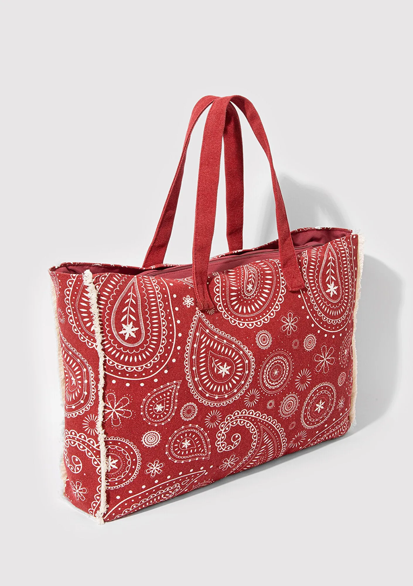 Printed Red Shoulder Bag