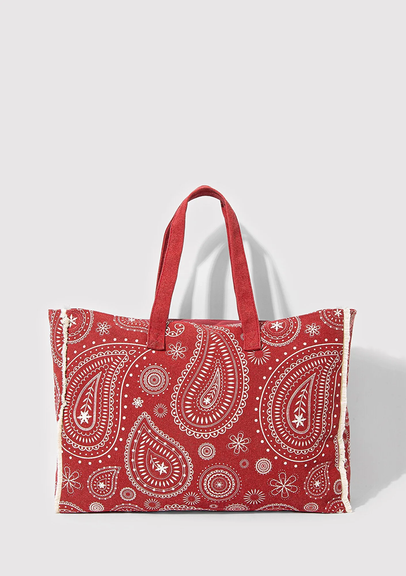 Printed Red Shoulder Bag
