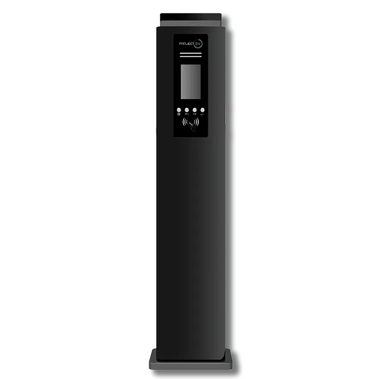 Project EV EVA-22D-SE RFID 22kW Pro Earth Floor AC Electric Vehicle Charger Dual Gun RFID (63A Three Phase)