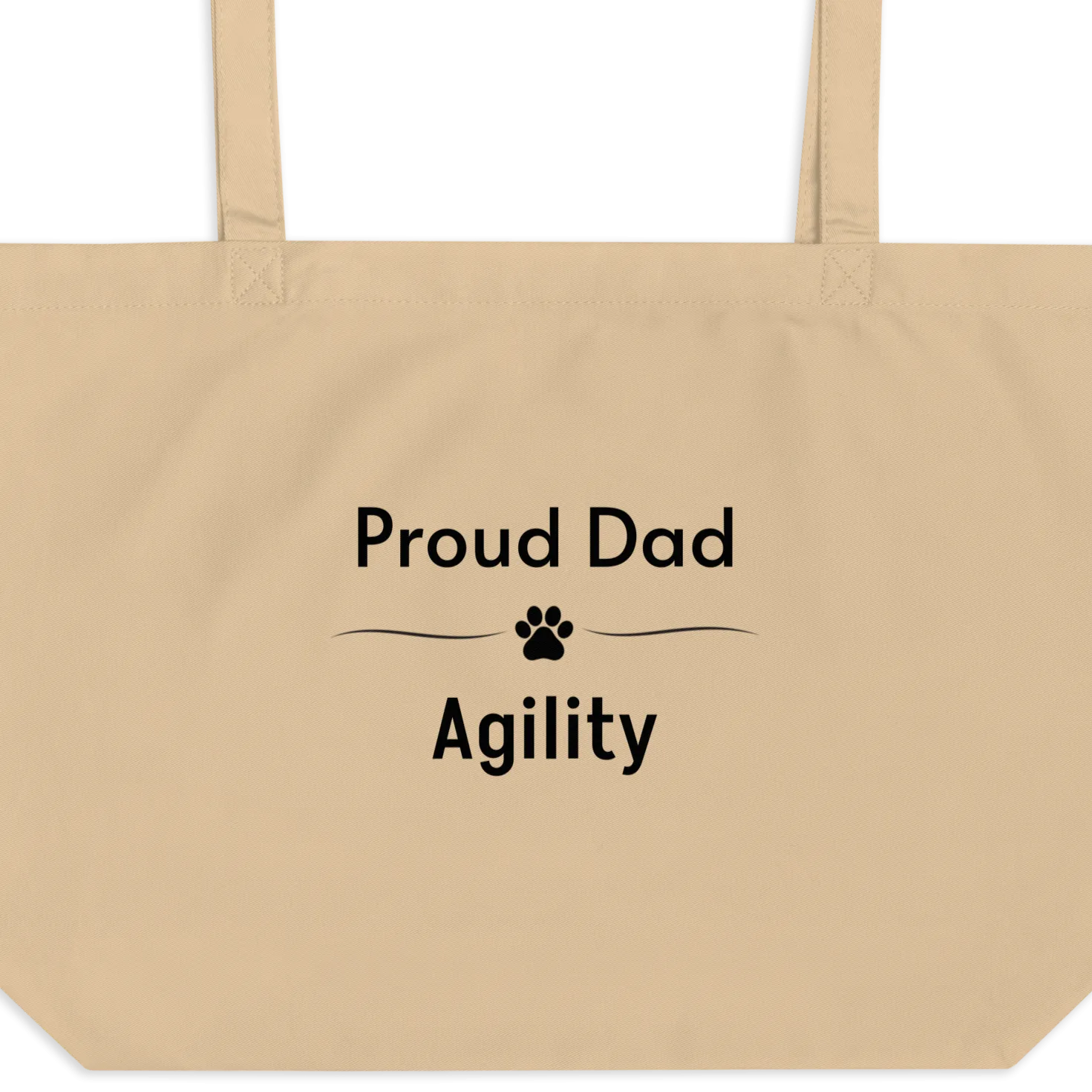 Proud Agility Dad X-Large Tote/ Shopping Bags