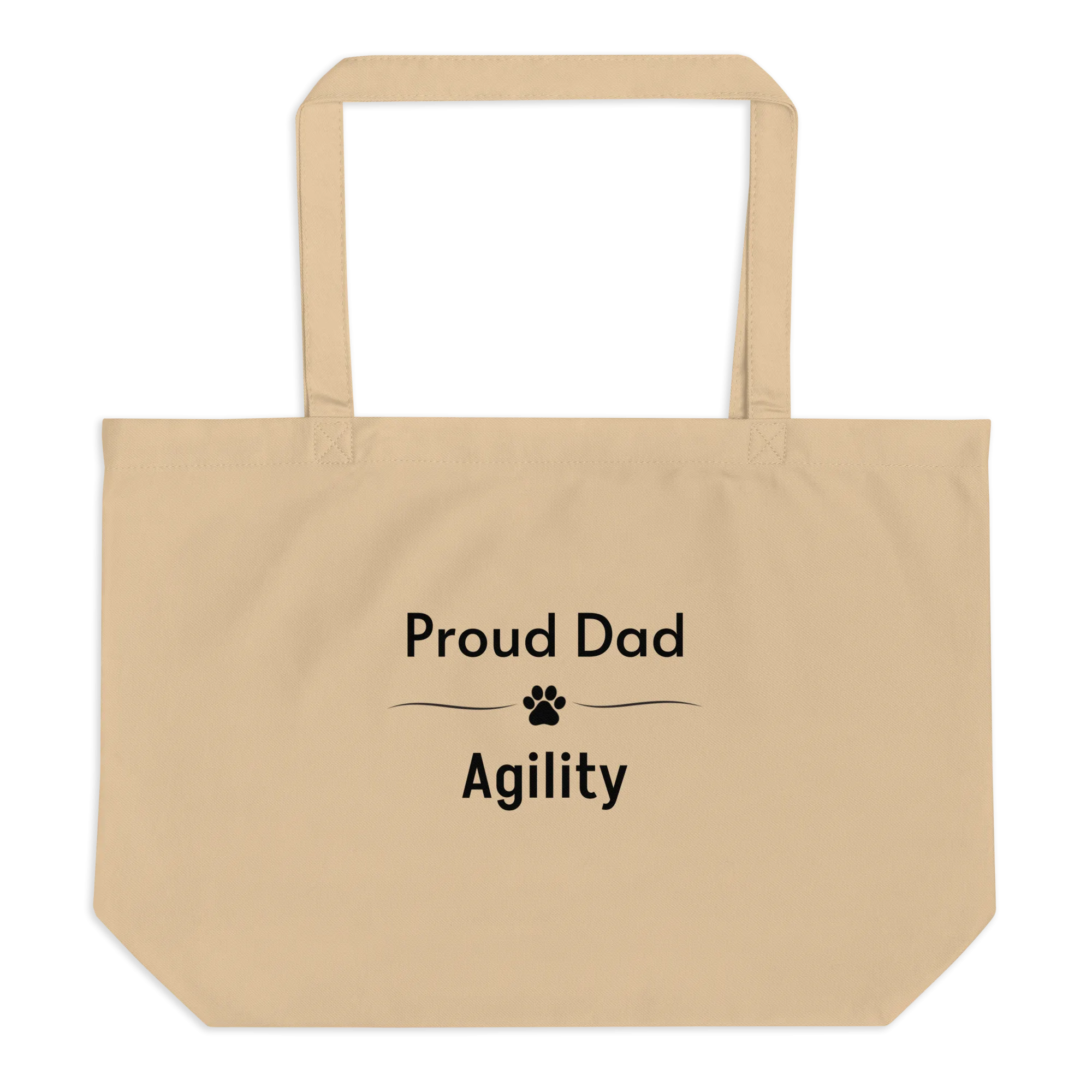 Proud Agility Dad X-Large Tote/ Shopping Bags