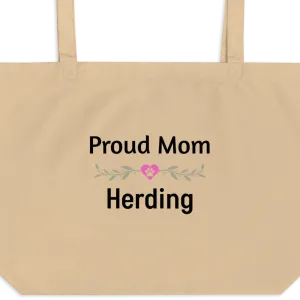 Proud Herding Mom X-Large Tote/ Shopping Bags