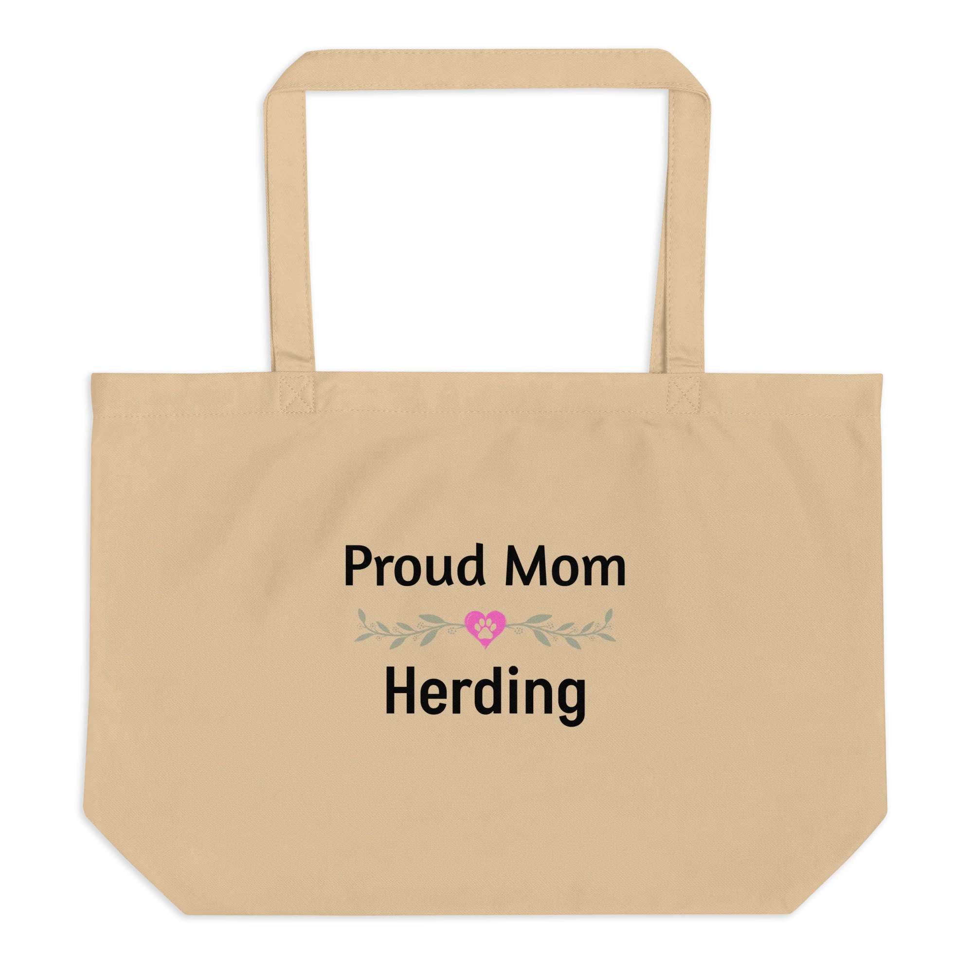 Proud Herding Mom X-Large Tote/ Shopping Bags