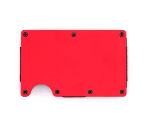 Red Aluminum Wallet