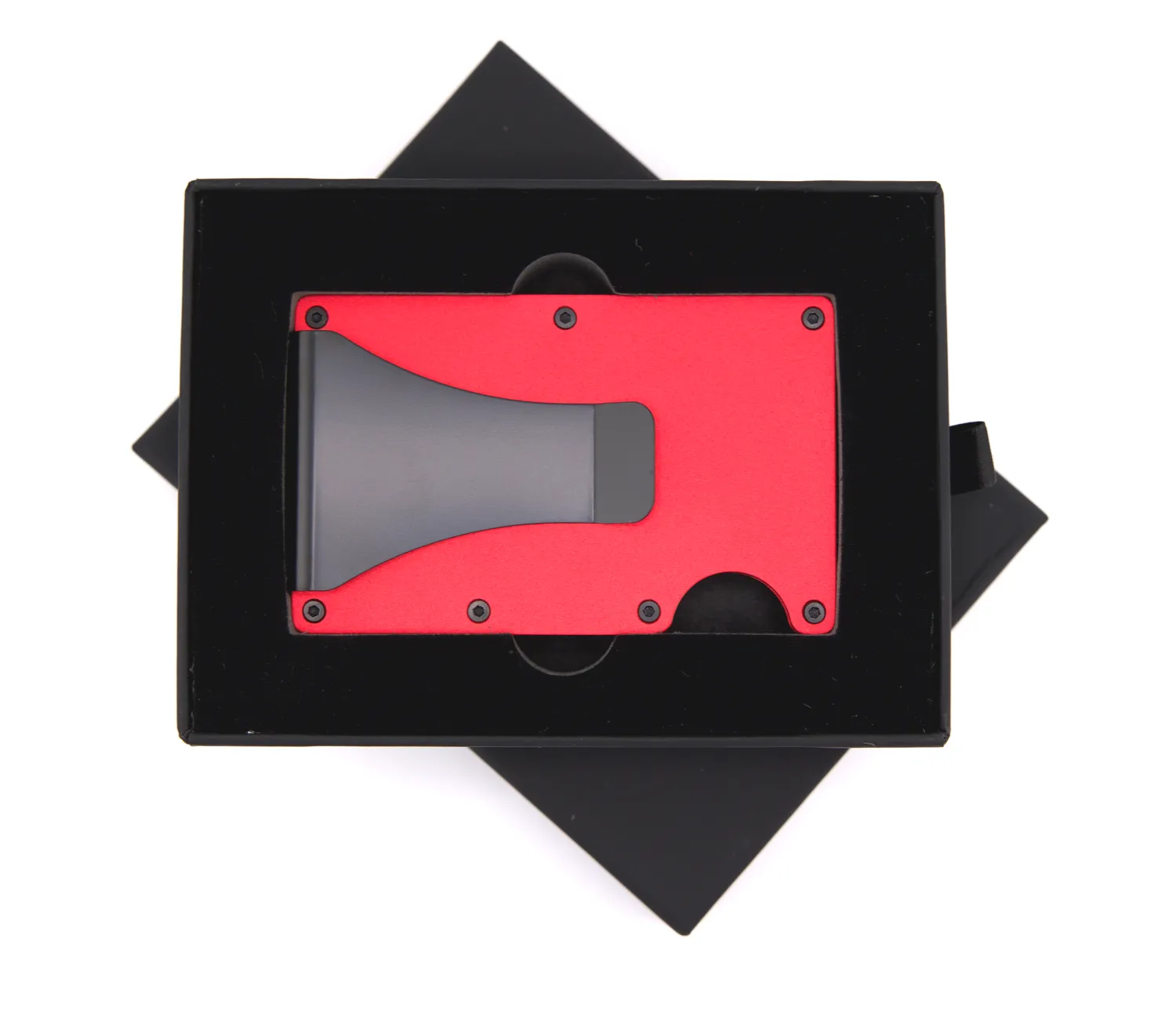 Red Aluminum Wallet