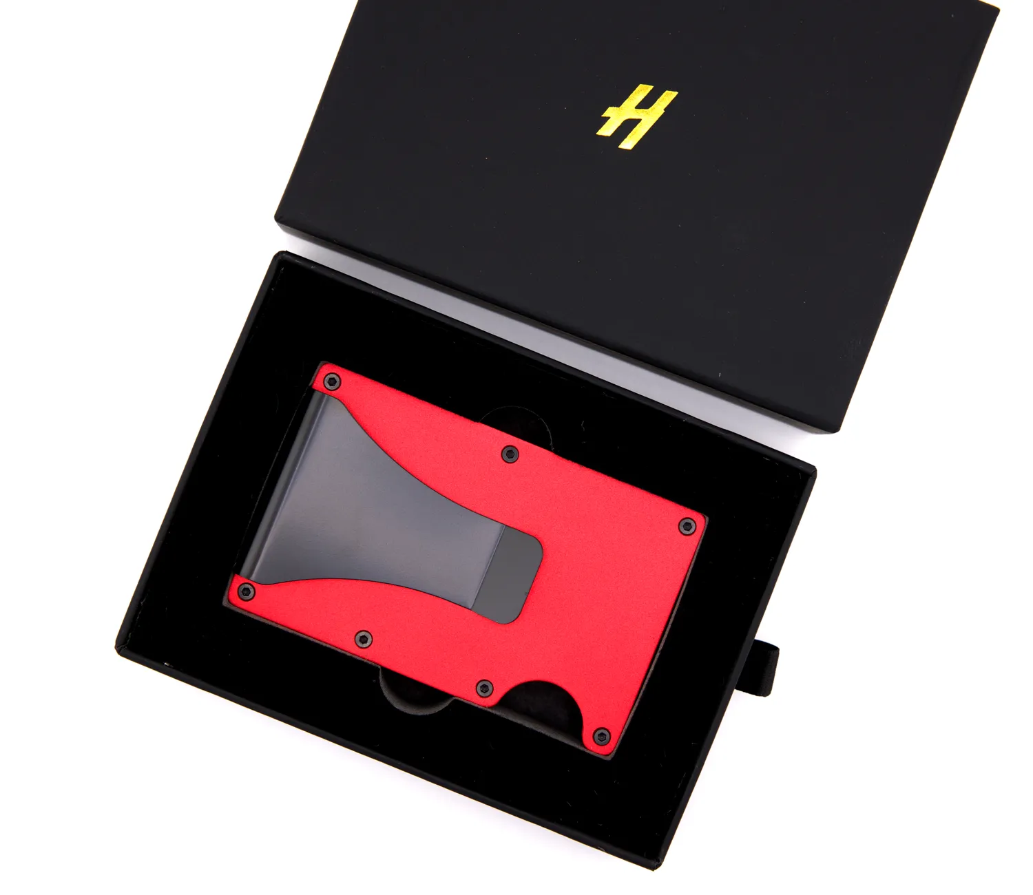 Red Aluminum Wallet