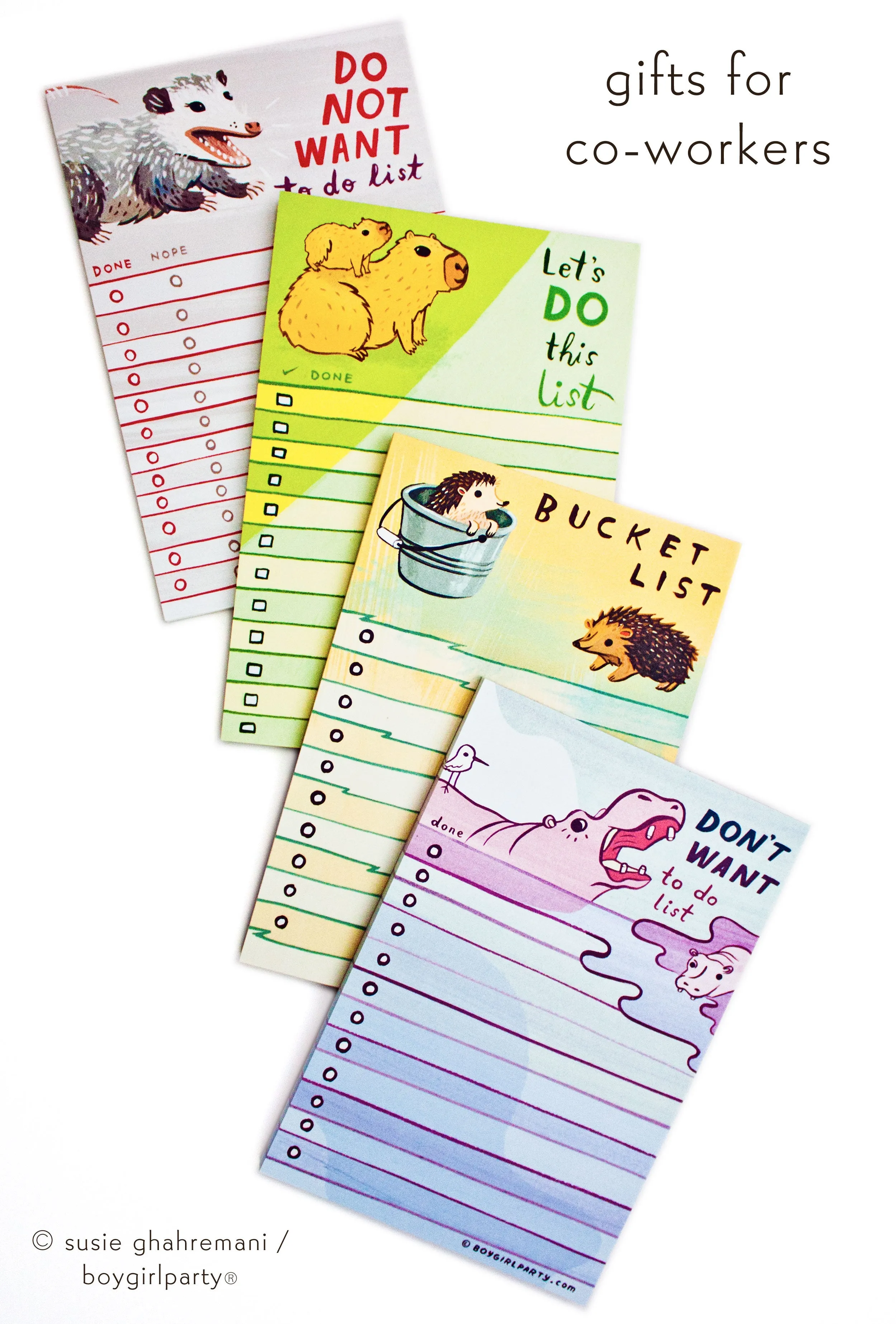 Reluctant Hippo To Do List Notepad – Funny Gifts — Hippopotamus Gifts