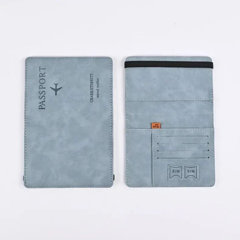 RFID Vintage Passport Holder-Stylish Travel Essential