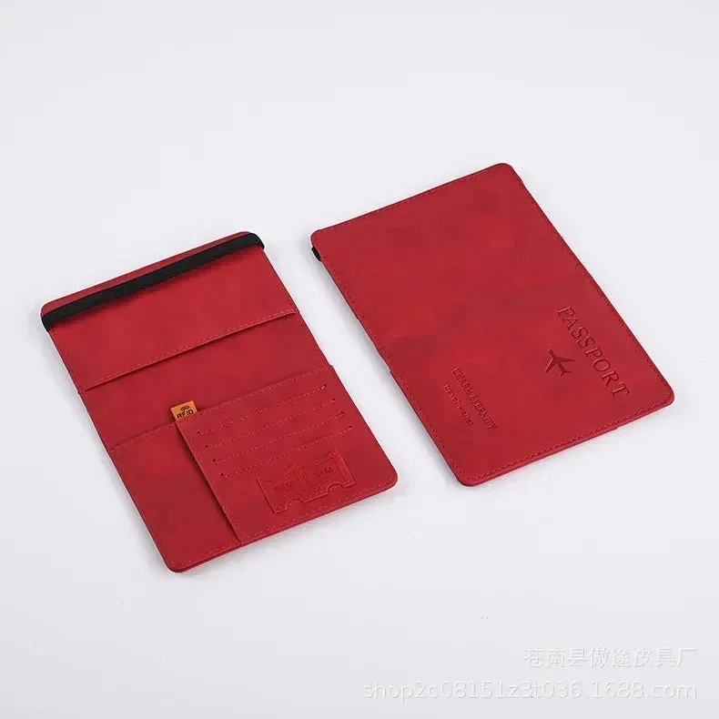 RFID Vintage Passport Holder-Stylish Travel Essential