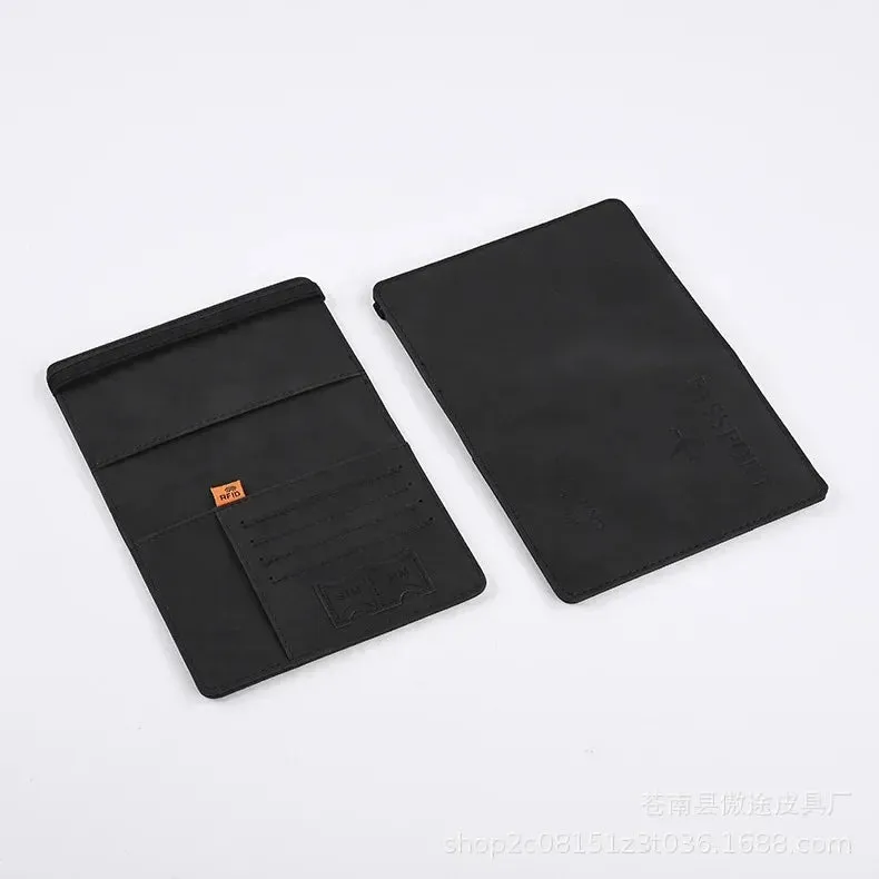 RFID Vintage Passport Holder-Stylish Travel Essential
