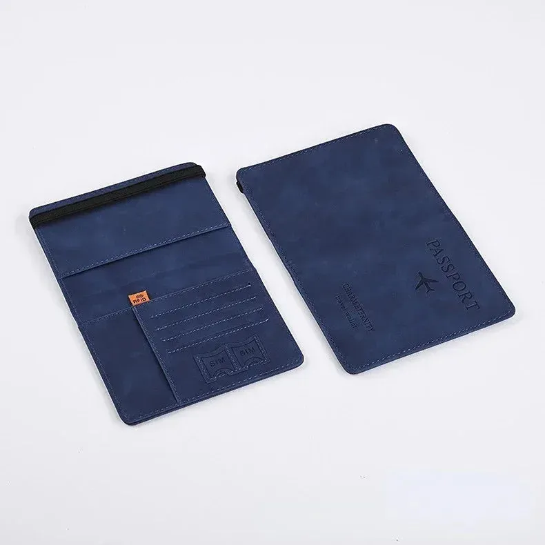 RFID Vintage Passport Holder-Stylish Travel Essential