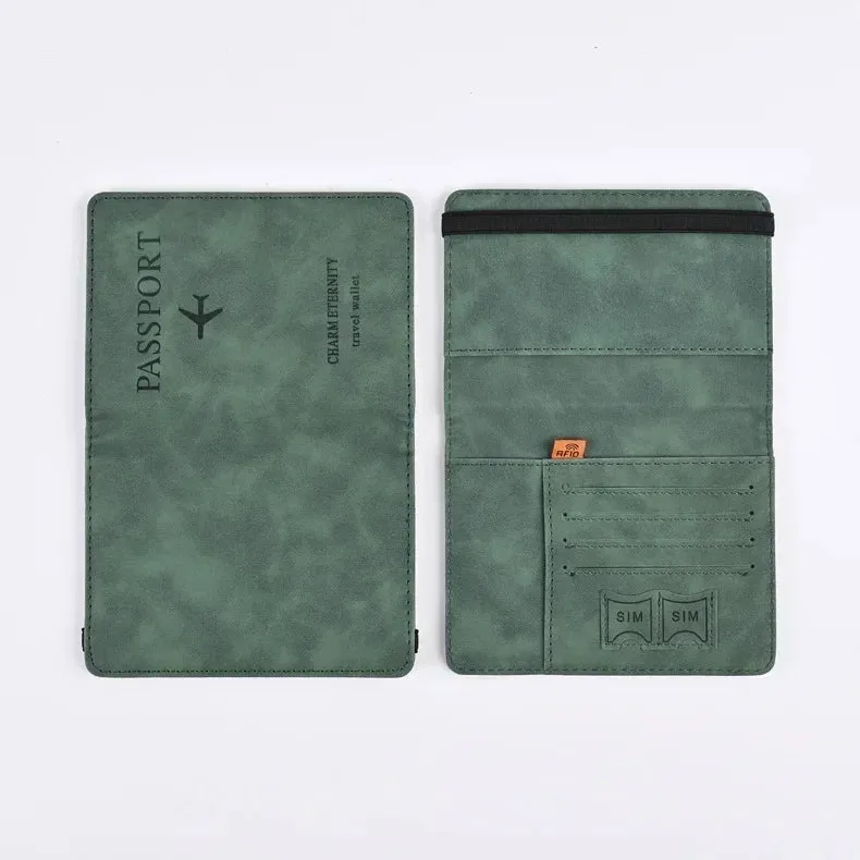 RFID Vintage Passport Holder-Stylish Travel Essential