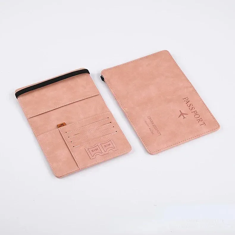 RFID Vintage Passport Holder-Stylish Travel Essential