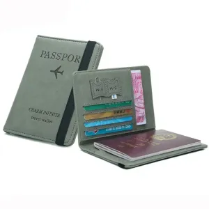 RFID Vintage Passport Holder-Stylish Travel Essential