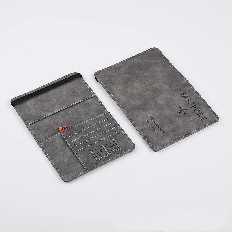 RFID Vintage Passport Holder-Stylish Travel Essential