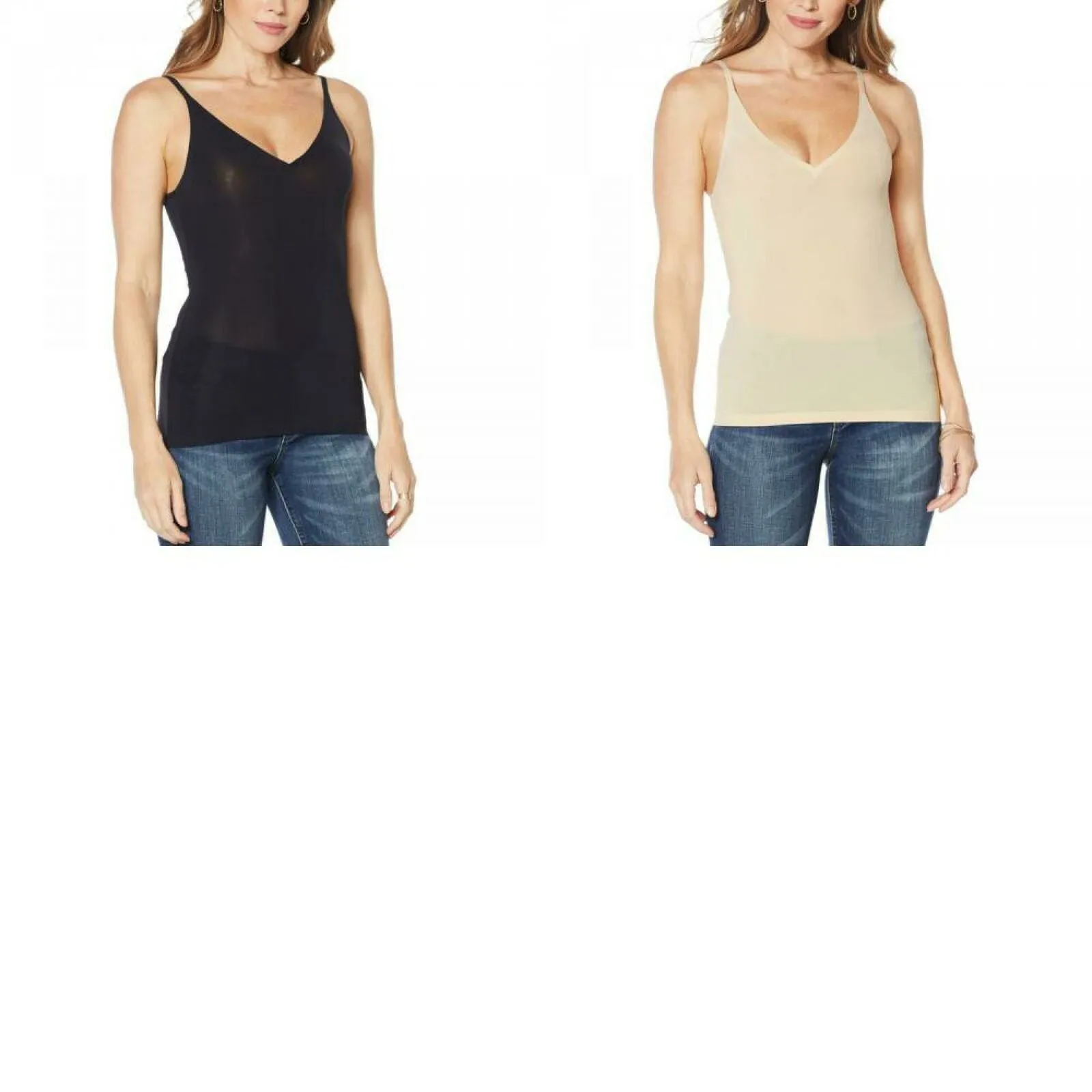 Rhonda Shear Women's Plus Size Lightweight Everyday V-Neck Camisole