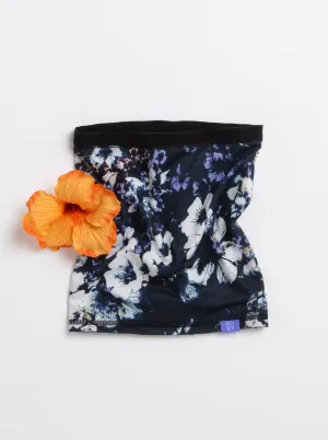 Roxy Womens Lana Neck Warmer - True Black Black Flower