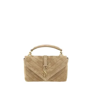 Saint Laurent Suede Shoulder Bag