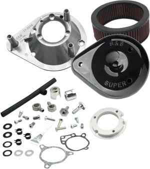 S&S Cycle 170-0312B Teardrop Air Cleaner Kit - Black