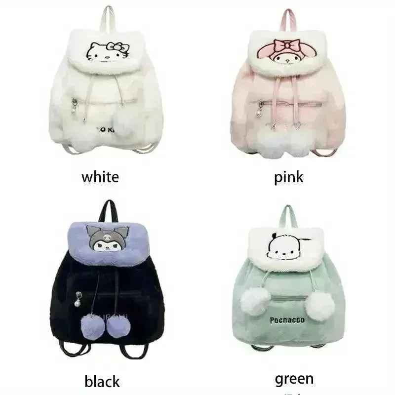 Sanrio Kuromi & Cinnamoroll Plush Backpack