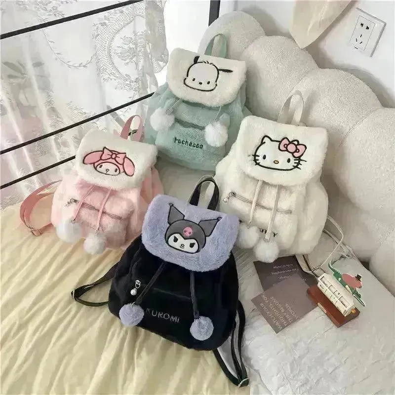 Sanrio Kuromi & Cinnamoroll Plush Backpack