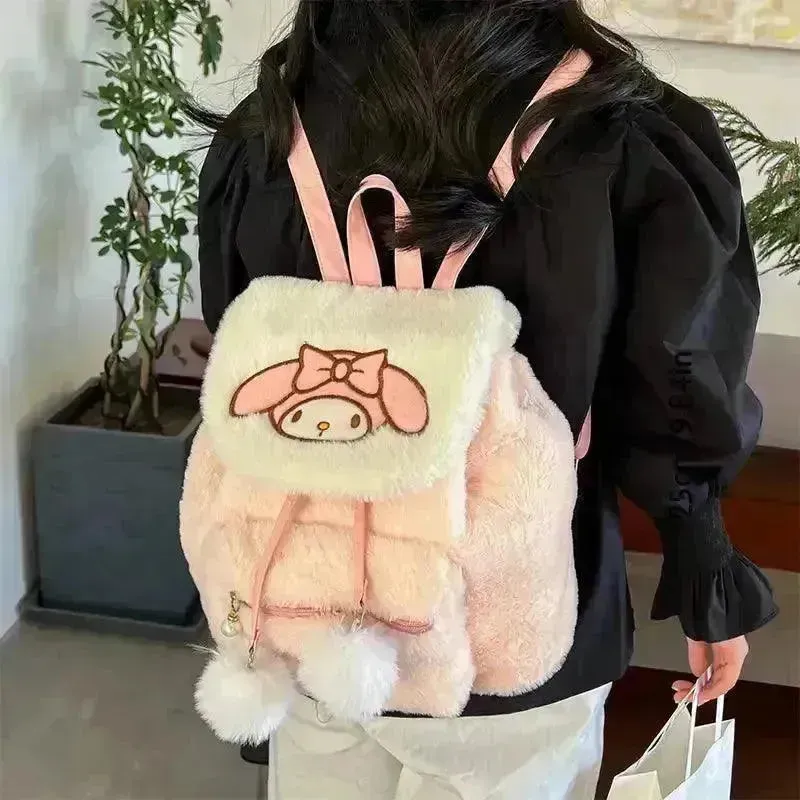 Sanrio Kuromi & Cinnamoroll Plush Backpack