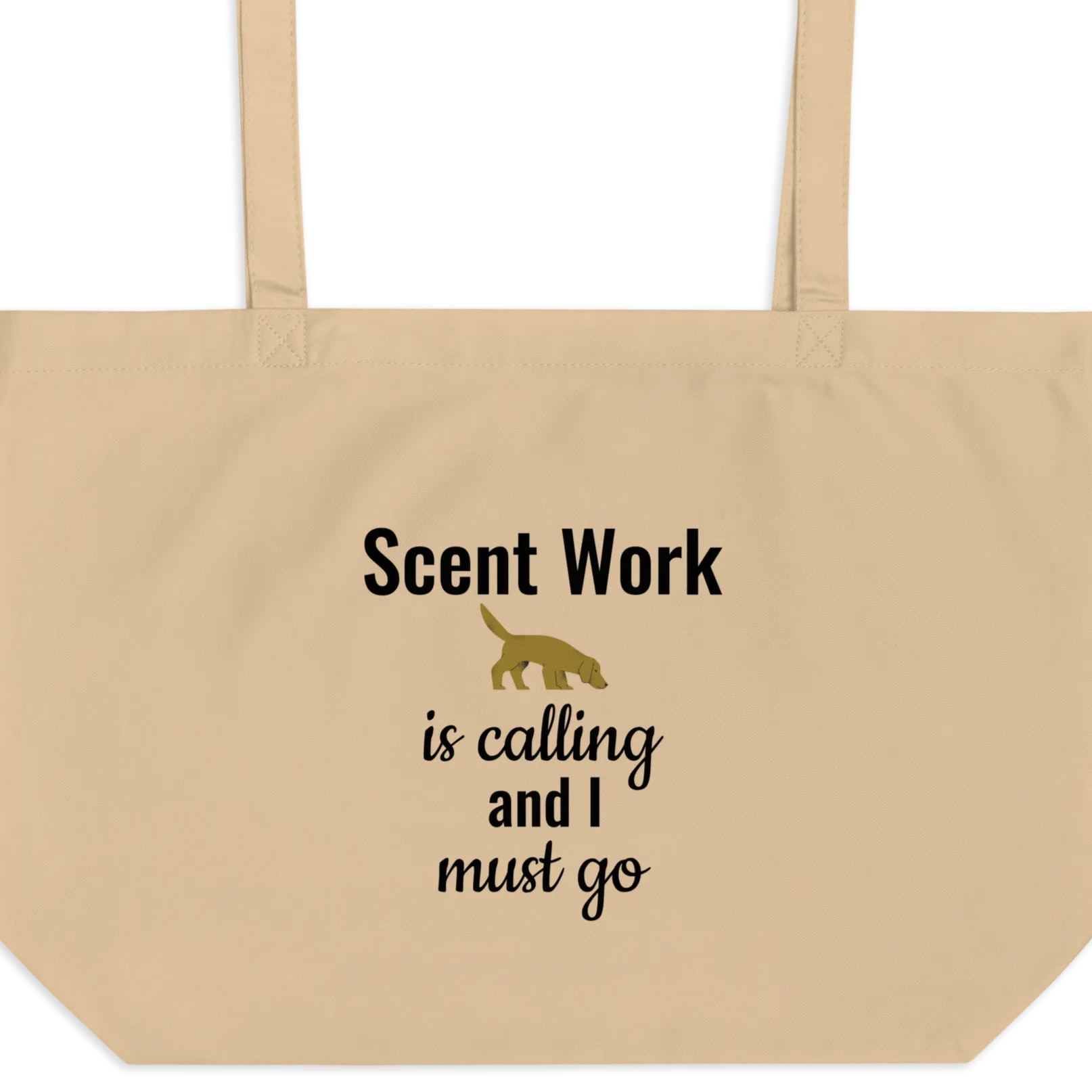 Scent Work is Calling X-Large Tote/ Shopping Bags