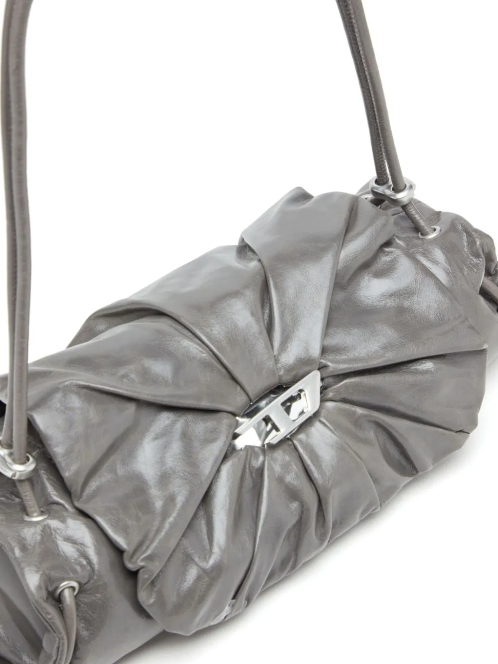 Scrunch leather shoulder bag