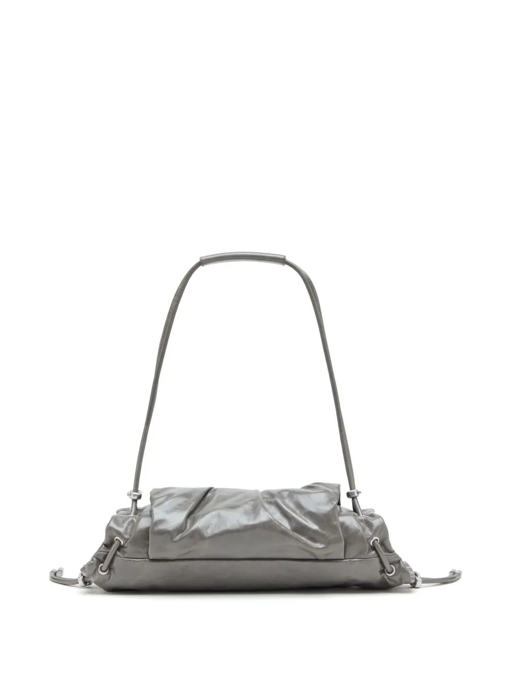 Scrunch leather shoulder bag