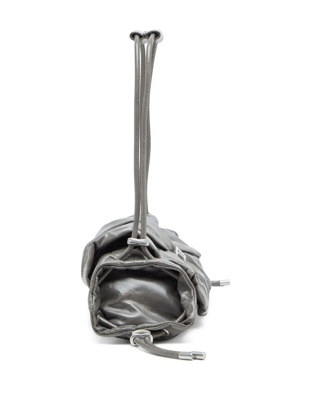 Scrunch leather shoulder bag
