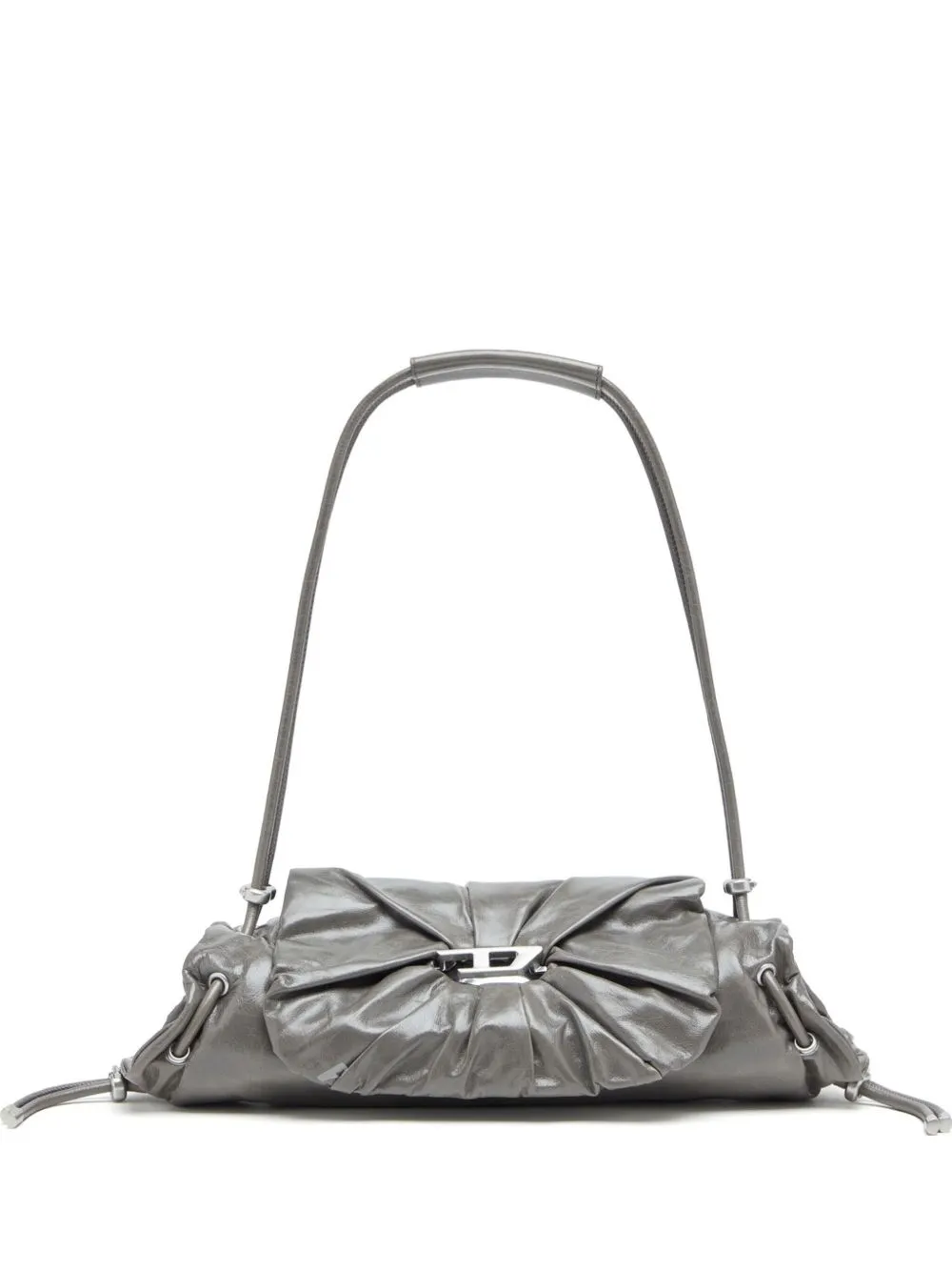Scrunch leather shoulder bag