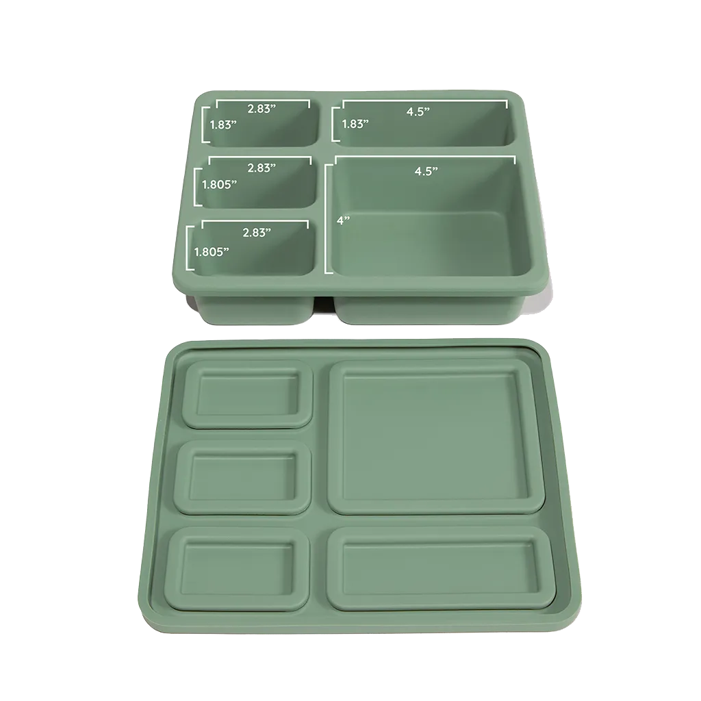 Silicone Bento Box | Sage Green