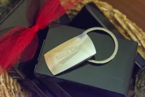 Silver Heavy Weight Sioux City Key Ring