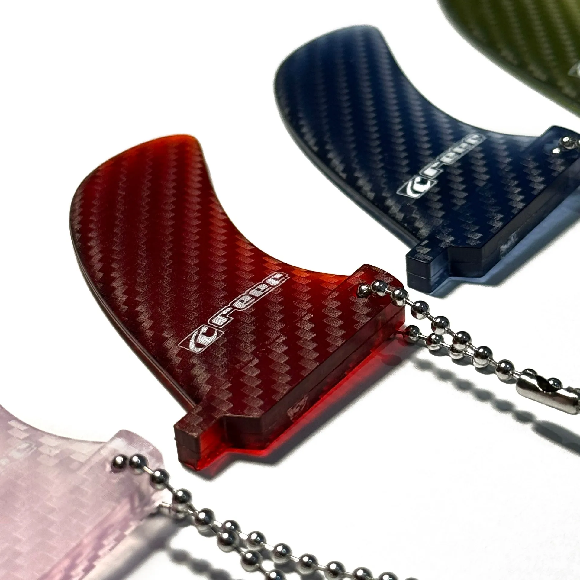 Single fin keyring