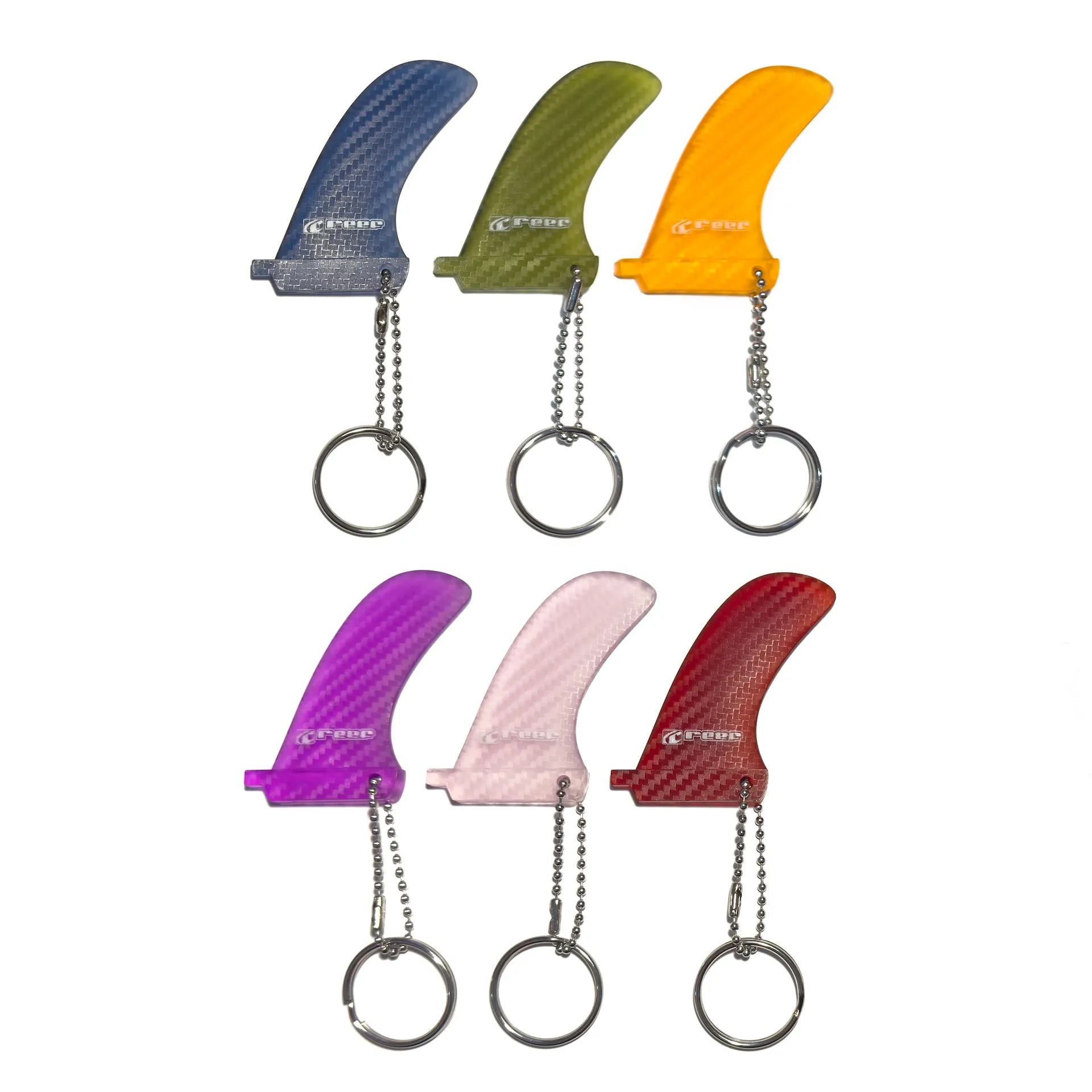 Single fin keyring