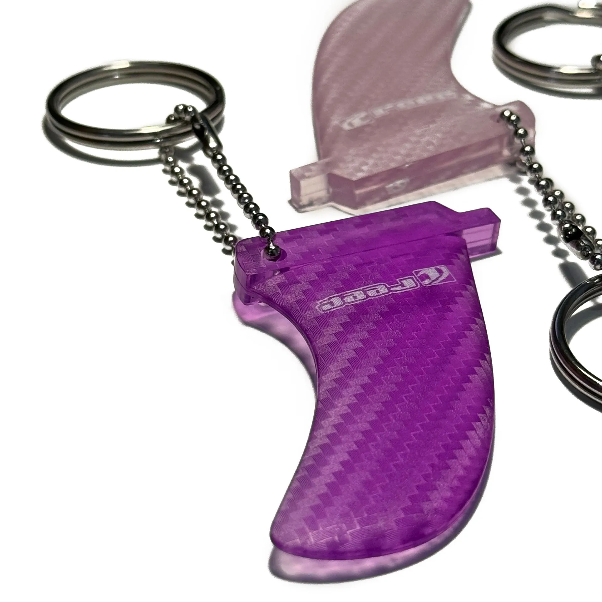 Single fin keyring