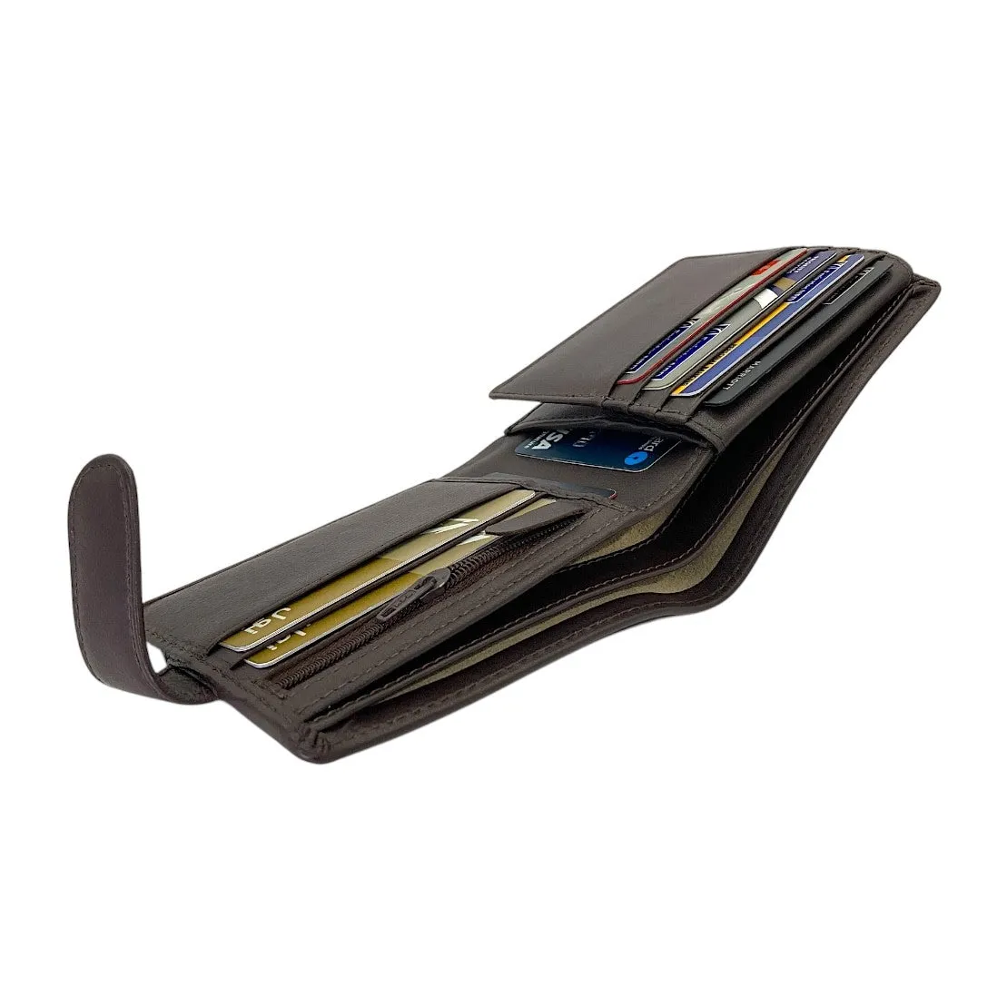 Smooth Top Grain Billfold Wallet # 1244S- Zip Loop