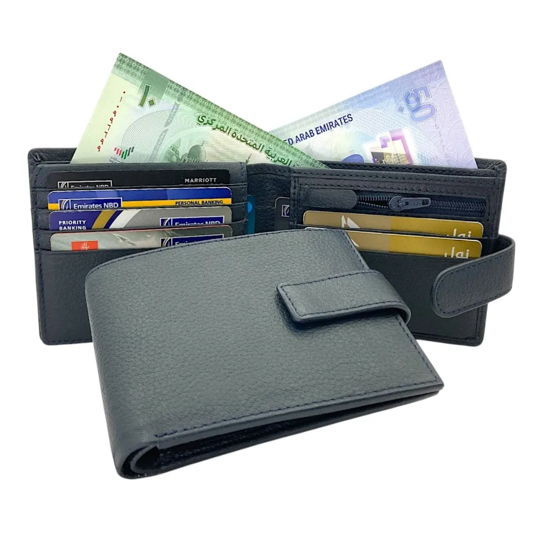 Smooth Top Grain Billfold Wallet # 1244S- Zip Loop