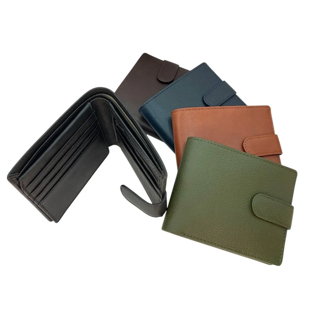 Smooth Top Grain Billfold Wallet # 1244S- Zip Loop