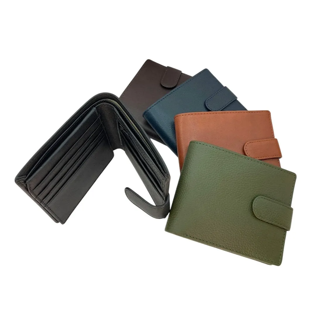 Smooth Top Grain Billfold Wallet # 1244S- Zip Loop