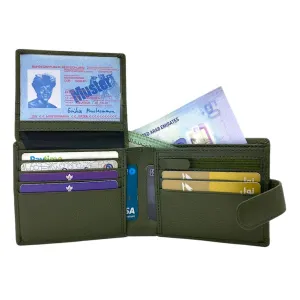 Smooth Top Grain Billfold Wallet # 1244S- Zip Loop