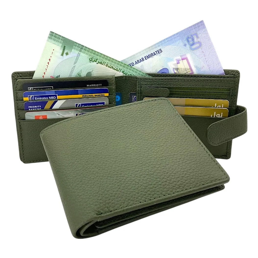 Smooth Top Grain Billfold Wallet # 1244S- Zip Loop