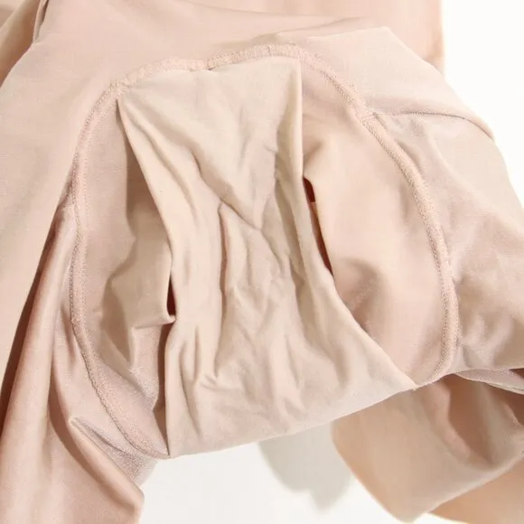Spanx Suit Your Fancy Shaping Strapless Cupped Mid-Thigh Bodysuit ChampagneBeige