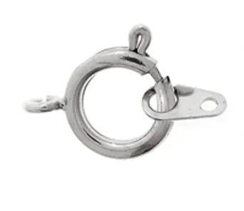 Spring Ring/Attachment 6mm Nickel Color
